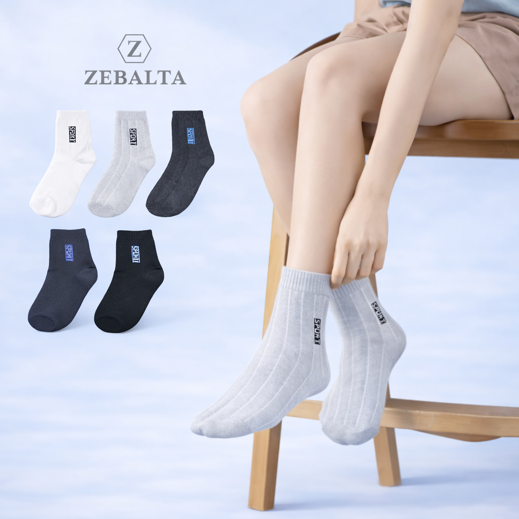 ZEBALTA - Busines Sport Kaos Kaki Pria Dewasa