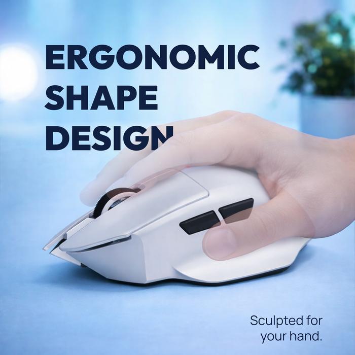 Moxanic X VortexSeries LUMI G5 / G-5 Lightweight Wireless Tri Mode Gaming Mouse Ergonomic PixArt PAW 3311 with Charging Dock - Gambar 2