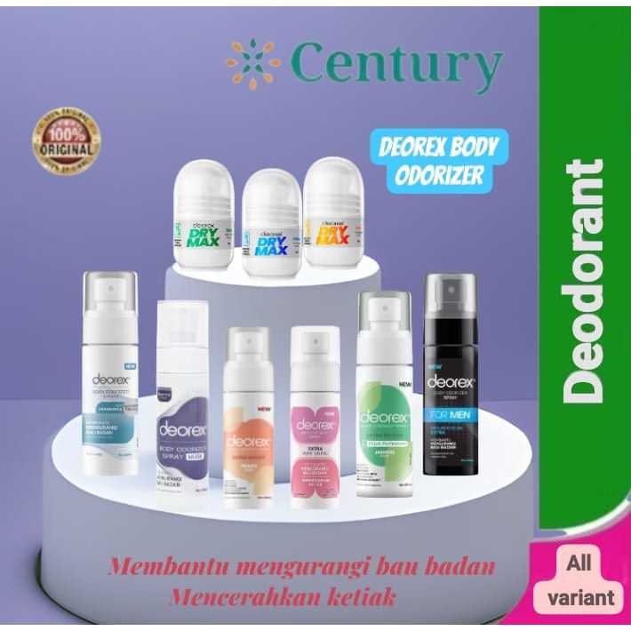 Deorex all Variant/Deorex Dry Max Gentle Deodorant Roll on 30ml/Deorex Dry Original/deorex dry max extra /deorex musk/deorex white/deodoran/ketiak/bau badan/rexona/nivea deodoran/bau keringat/bau ketek