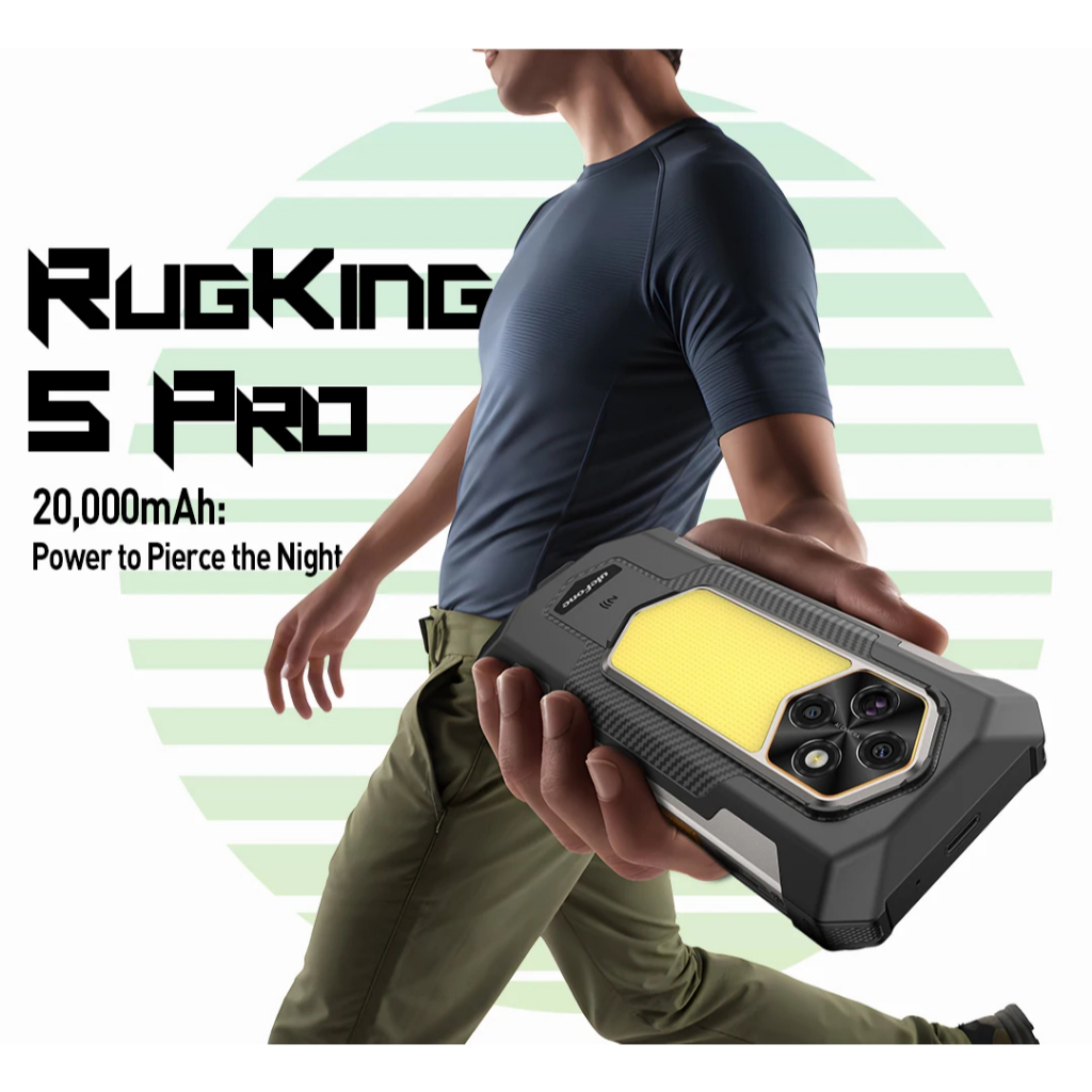 Ulefone RugKing 5 Pro 6.78''LCD IPS 8GB 256GB Unisoc T7250 20000mAh 33W 64MP Main 20MP Night Vision - Gambar 2