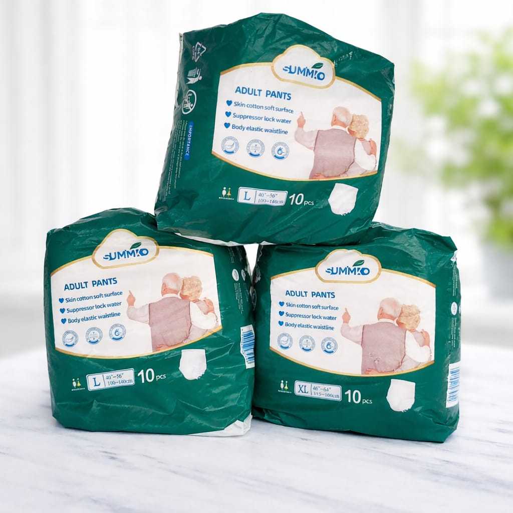 Popok Dewasa SUMIKKO Celana 10Pcs Anti Bocor Ekstra Serap Nyaman Lembut Size M L XL Untuk Ibu Melahirkan & Lansia Anti Bocor
