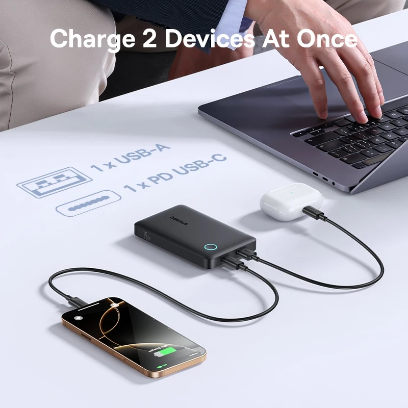 Baseus EnerFill FP11 15W / FP21 22.5W Power Bank 10000mAh Fast Changing With LED Display For All Phones - Gambar 3