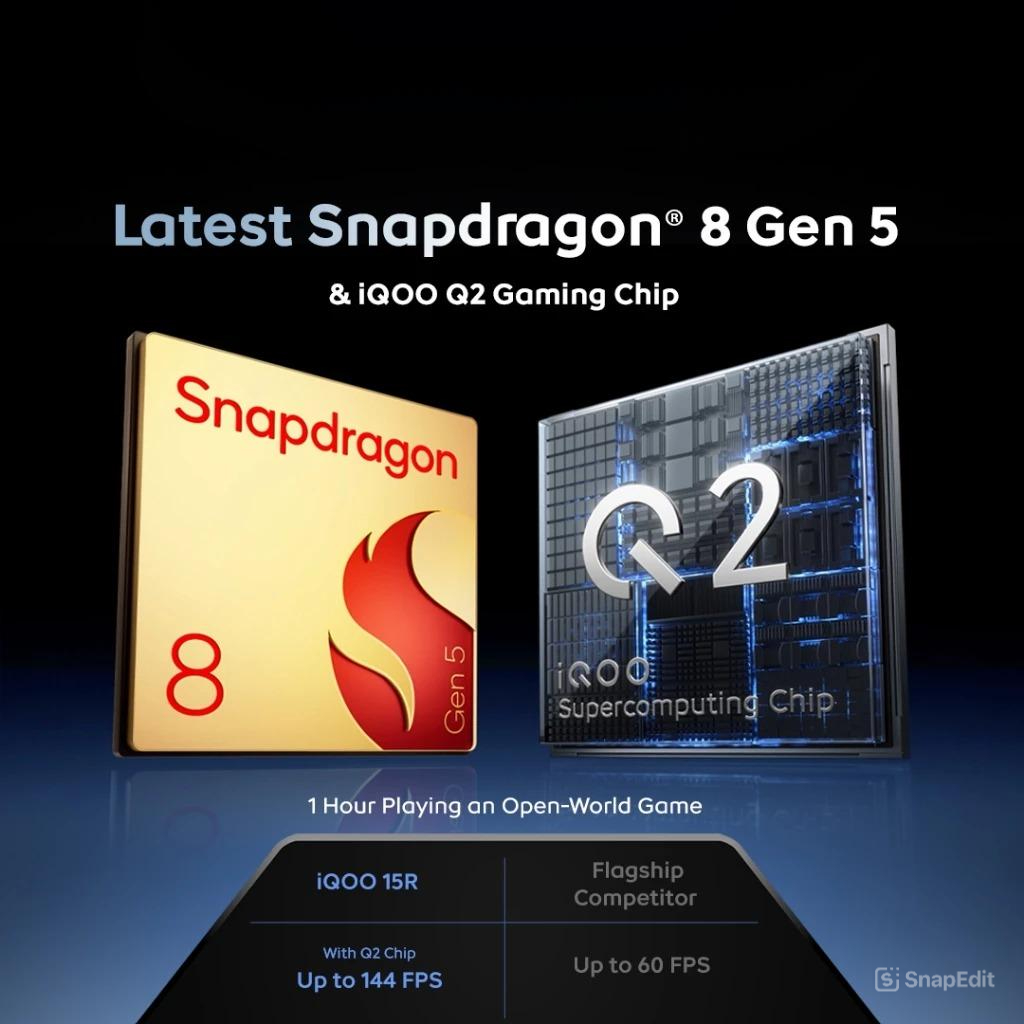 iQOO 15R 5G RAM 12/512GB Snapdragon 8 Gen5 Baterai 7600mAh 100W Gaming - Gambar 4