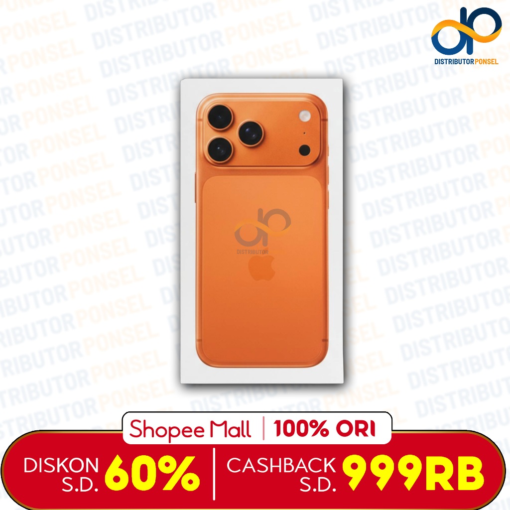 Apple [iPhone] 17 Pro Max 256GB 512GB 1TB A19 Pro Chip Blue Orange Silver Garansi Resmi - Gambar 2