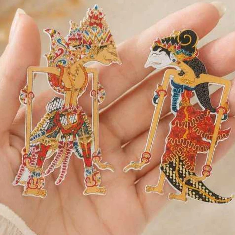 Sepasang Wayang Wayang mahar bahan dekorasi mahar bahan art paper - Gambar 4