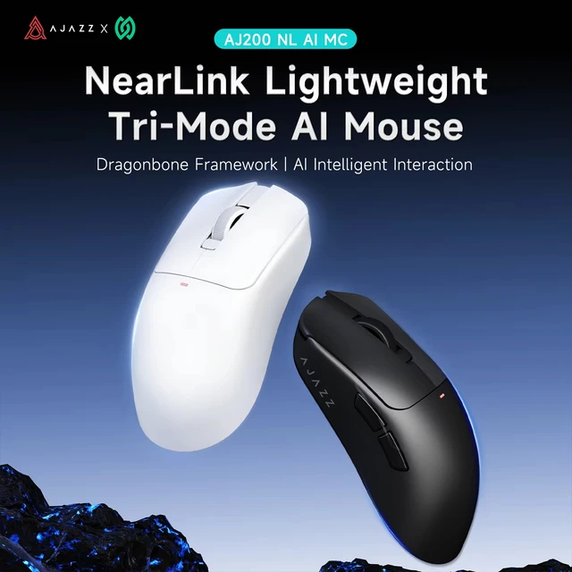 Ajazz AJ200 / AJ-200 NL AI MC Wireless Gaming Mouse - Gambar 2