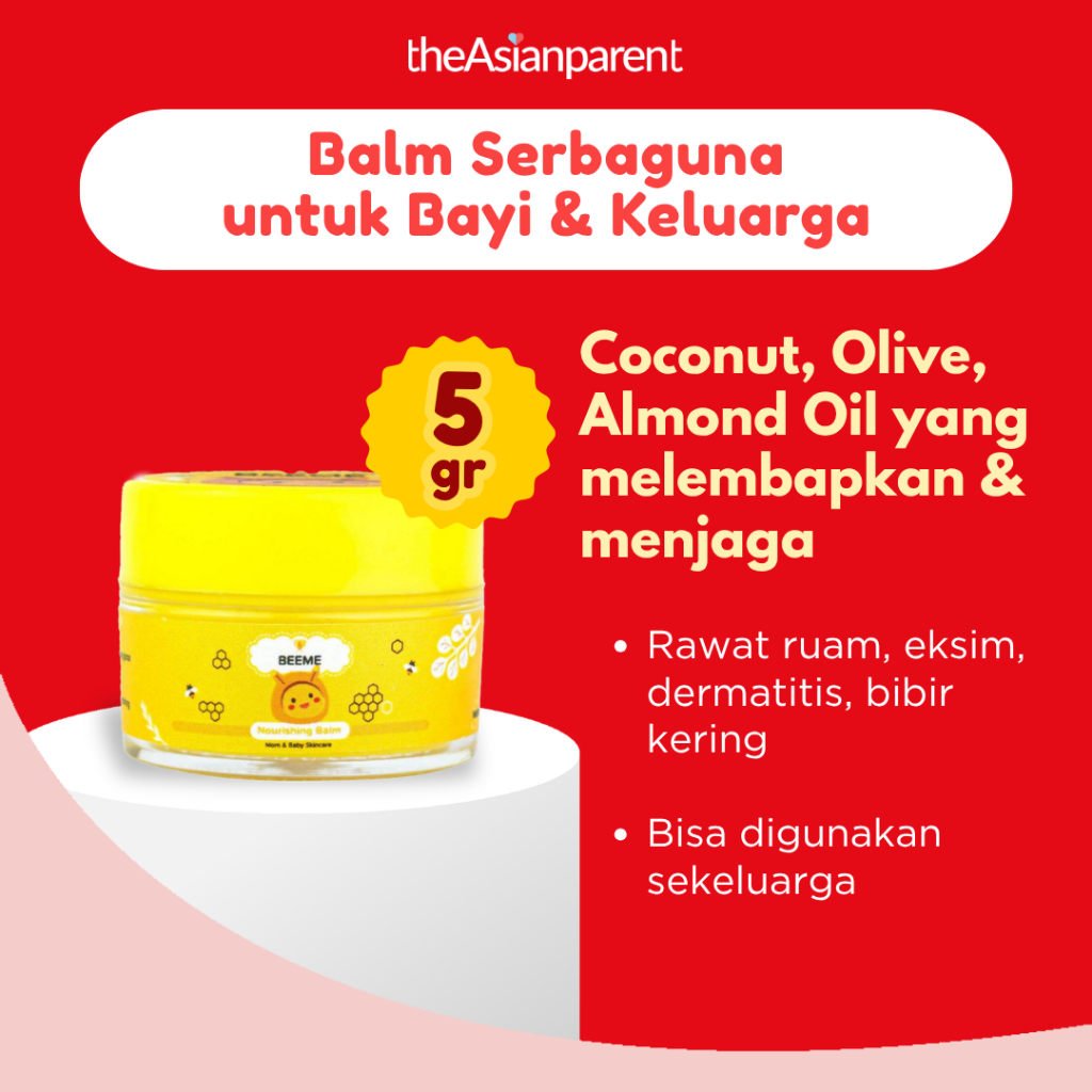 Balm Serbaguna Bayi & Keluarga 5gr BEEME, Melembapkan, Bahan Alami, Rawat Ruam & Eksim