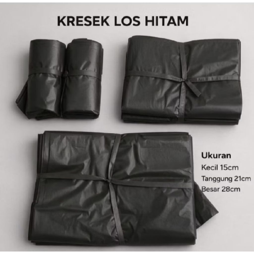 KANTONG KRESEK LOS HITAM KILOAN / KRESEK HDPE HITAM / KANTONG KRESEK MURAH