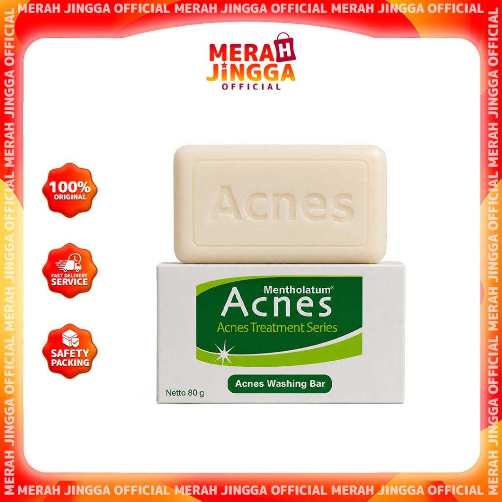 Acnes Washing Bar 80g / Merah Jingga Official