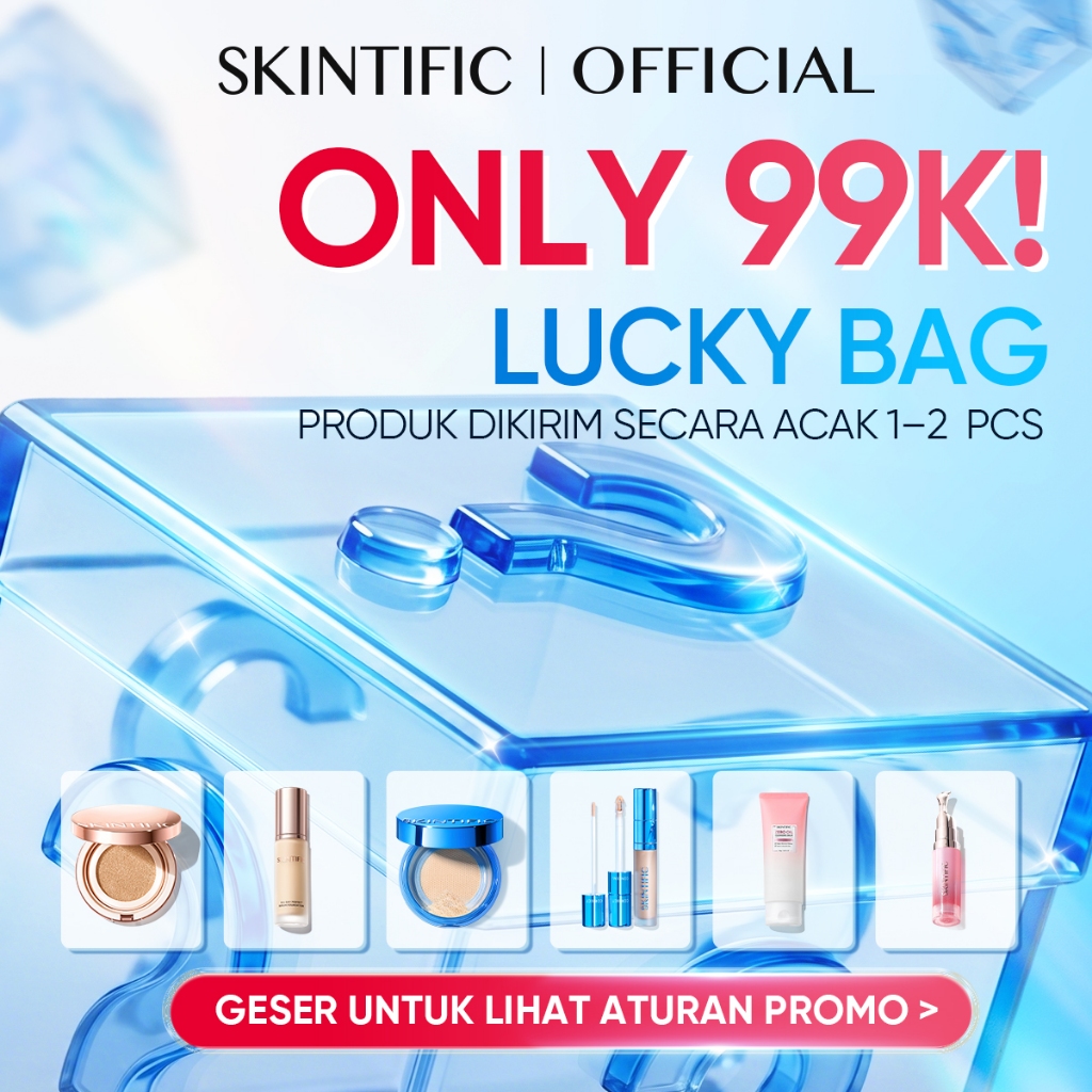 SKINTIFIC / 99K Lucky Blind Box / Kirim 1-2pcs acak dari daftar berikut Styles not limited no specific selection accepted (No return/refund without quality issues after purchase) / Cushion foundation skin tint lip serum makeup
