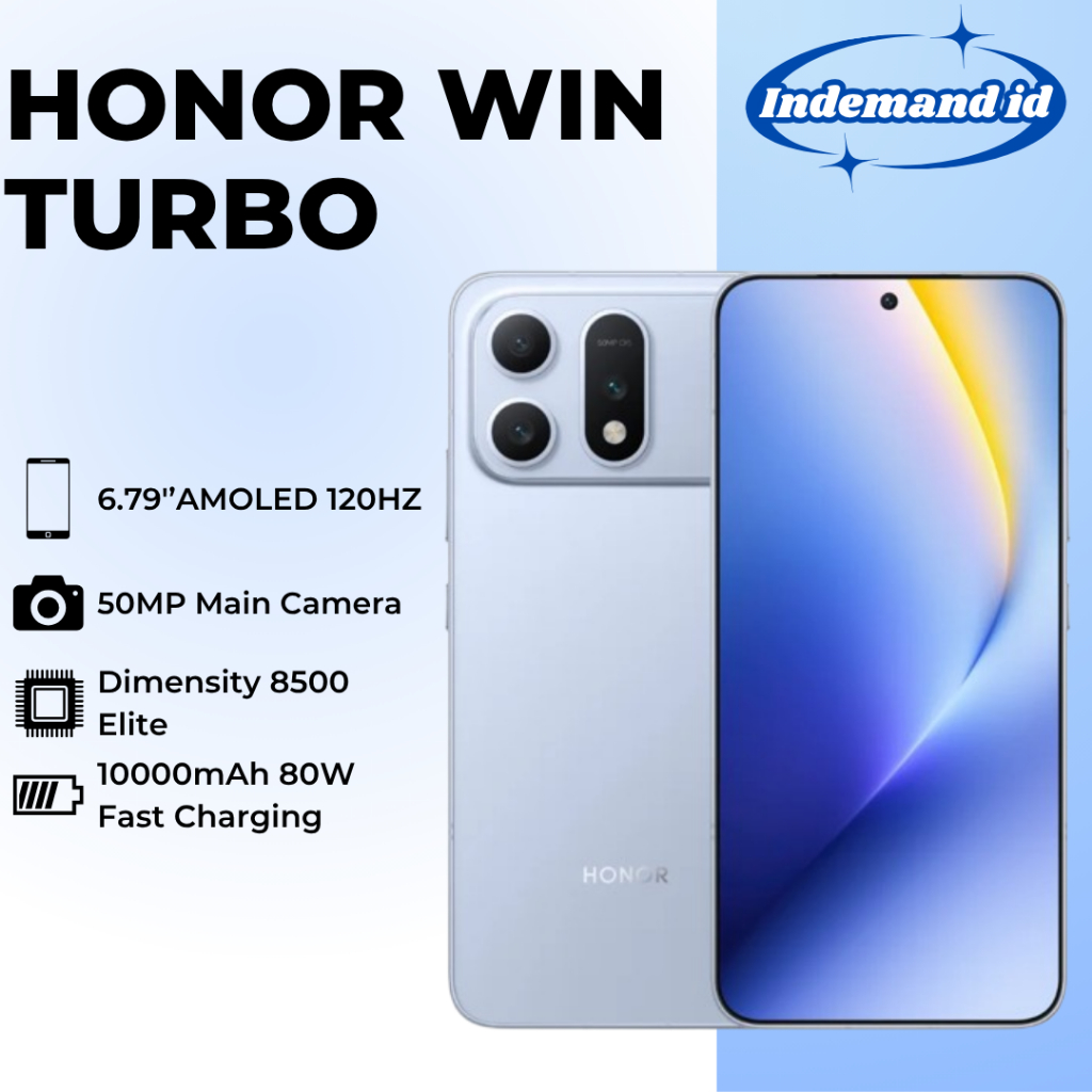 Honor WIN Turbo 5G 6.79"AMOLED 120HZ Dimensity 8500 Elite 10000mAh 80W 50MP Main Camera