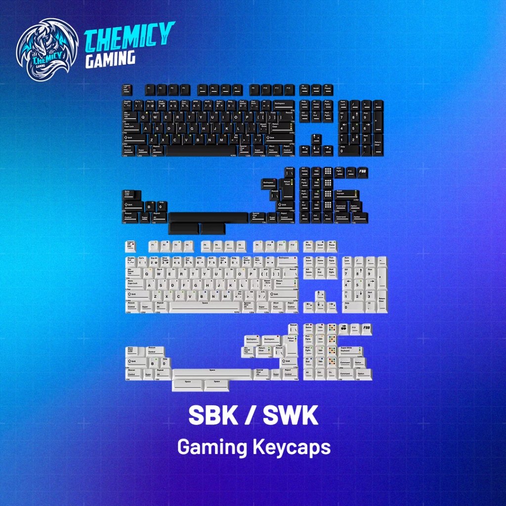 FBB SBK | SWK PBT Dye-Sub 145 Set Keycaps Cherry Profile | Shopee Singapore