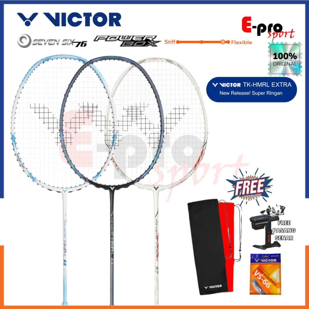New Victor Thruster K HMRL EX Badminton Racket TK-HMRL EX/ Hammer Light ...