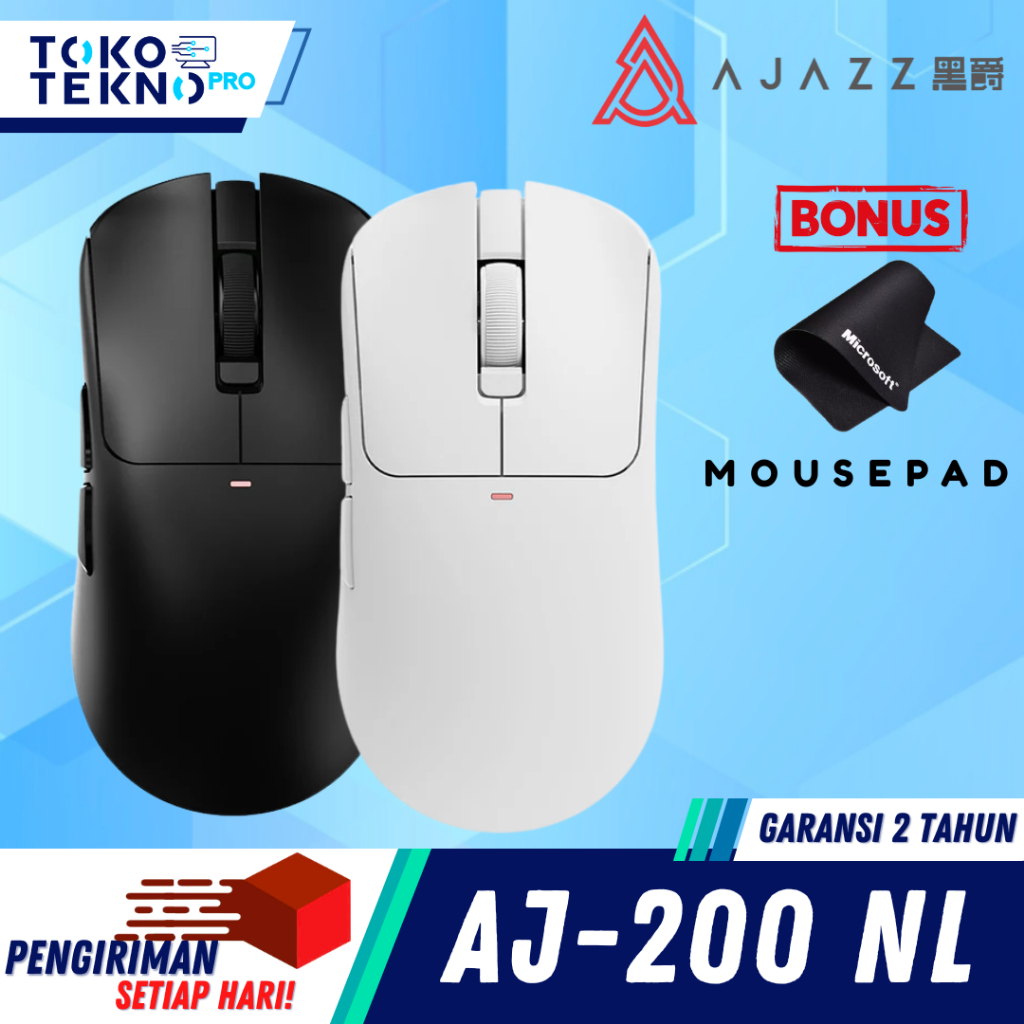 Ajazz AJ200 / AJ-200 NL MC Wireless Gaming Mouse with AI Support