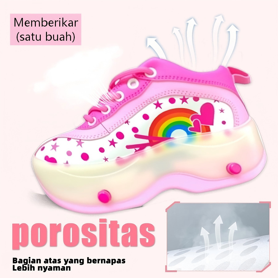 MATOUGUI-sepatu roda/sepatu roda Oxelo/Gaya Unisex untuk Anak Laki-Laki dan Perempuan,lampu kedip/tidak licin/anti goyang/lnline skate/star/ukuran dapat disesuaikan/pu/gaya bajaj/mode skateboard - Gambar 3