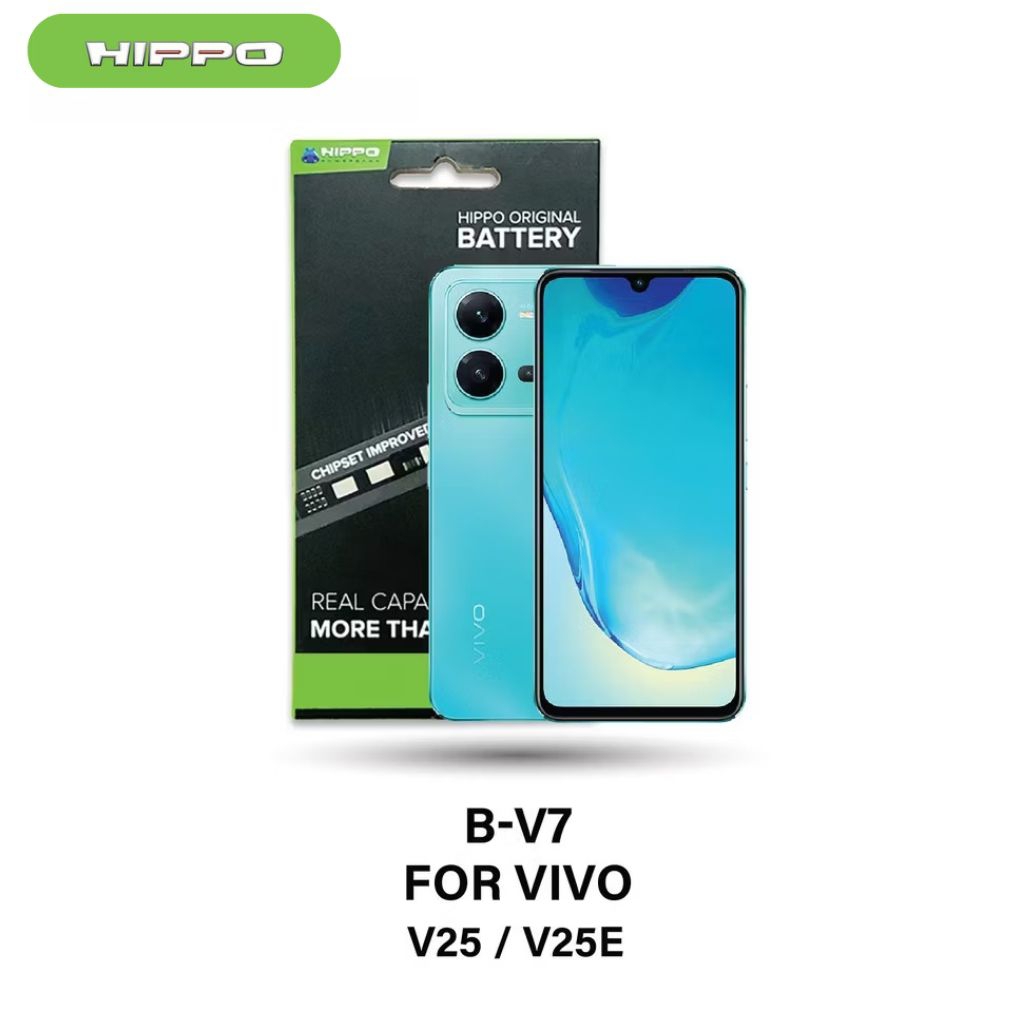 Hippo Baterai B-V7 VIVO V25 / V25E 4500mAh Battery Batere Batrai Batre Original Cell Garansi resmi
