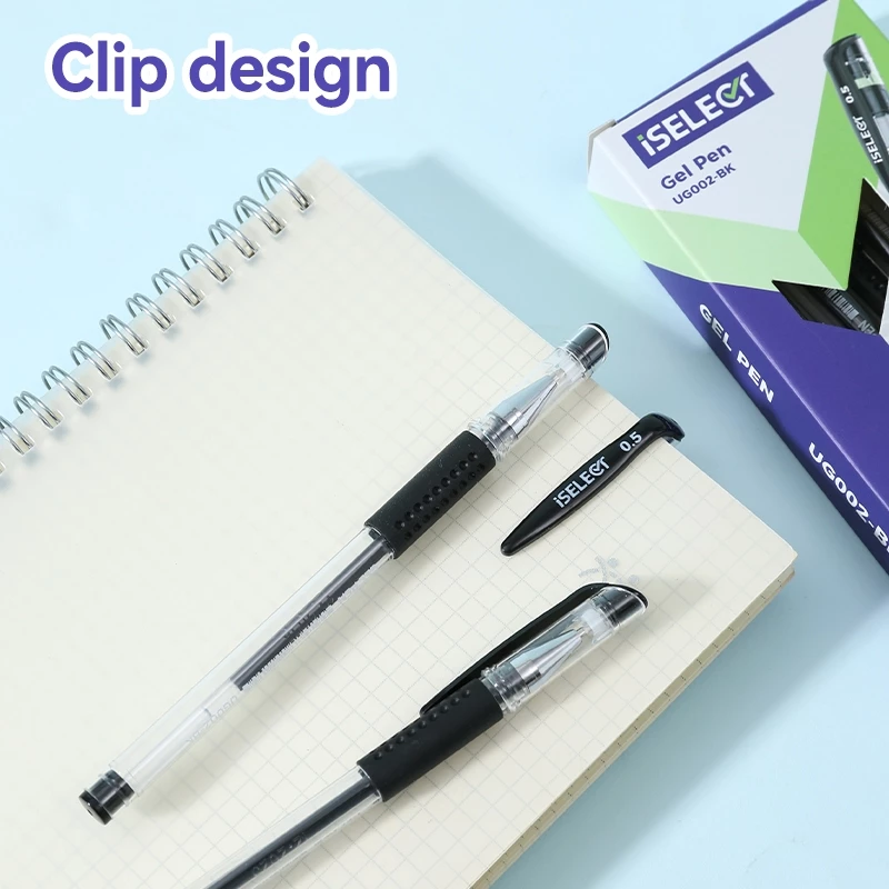 Deli I-Select Gel Pen Serbaguna / All Purpose Gel Pen 0.5mm UG002 - Gambar 4