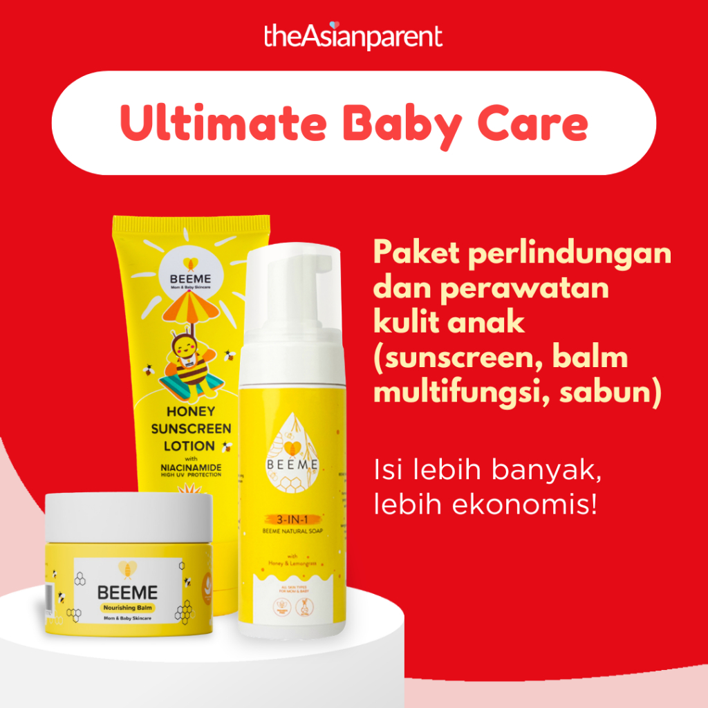 BEEME Paket Lengkap Ultimate Baby Care Nourishing Balm Sunscreen SPF 50+++ Natural Soap 3in1