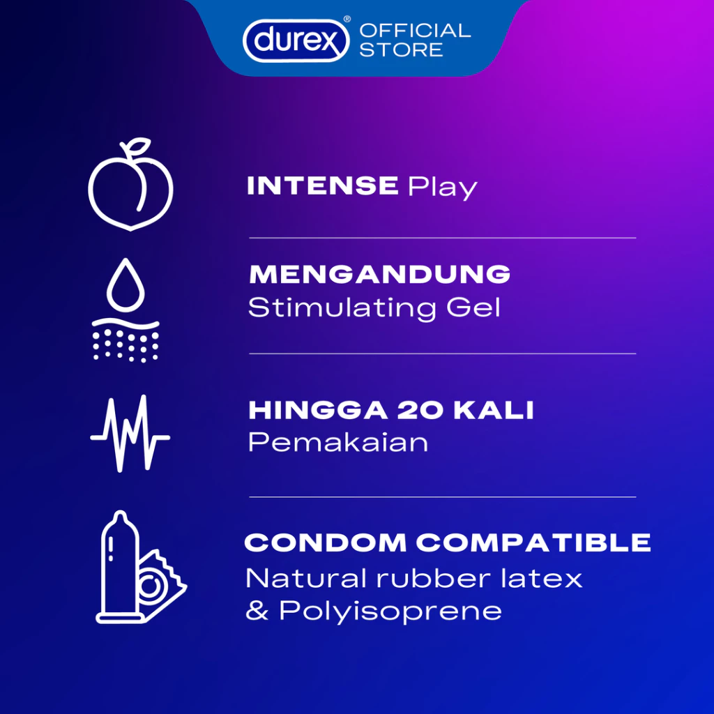 (BEST SELLER) Durex Intense Orgasmic Gel For Her - 10ml (Gel Tanpa Pewangi Yang Dirancang Untuk Meningkatkan Sensitivitas Area Intim Wanita, Untuk Pengalaman Yang Lebih Terasa Menyenangkan) - Gambar 3