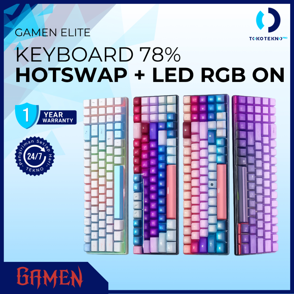 Gamen Titan Elite Mechanical Wired Gaming Keyboard RGB