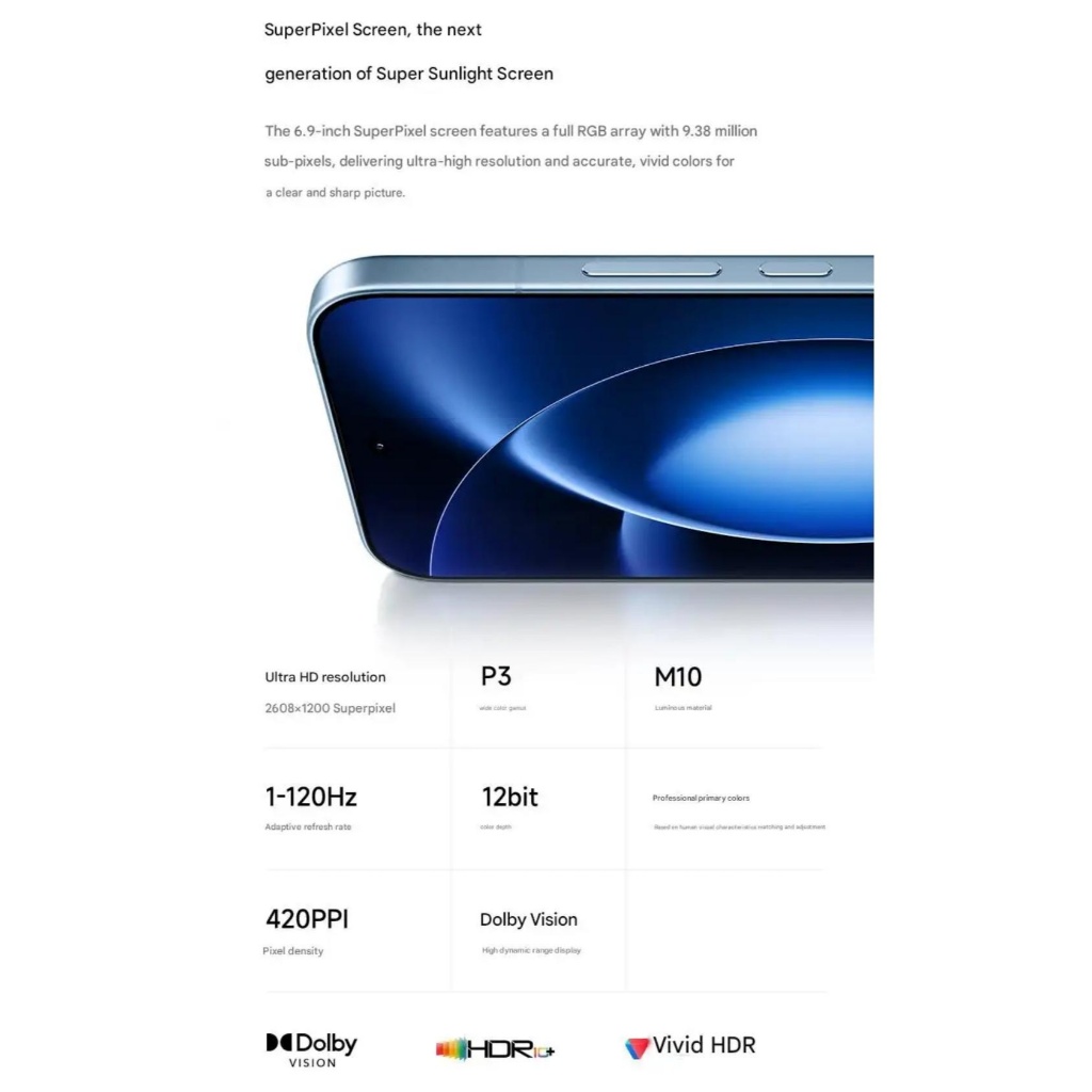 Xiaomi 17 Max 5G 6.9''AMOLED 120HZ Snapdragon 8 Elite Gen 5 8000mAh 100W 200MP Main 50MP Telefoto - Gambar 3