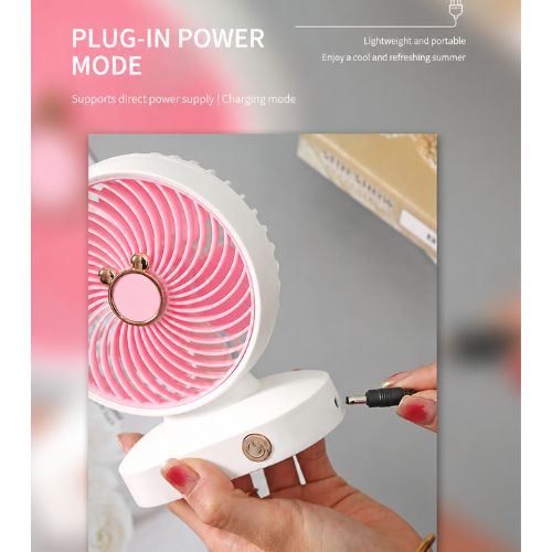 Kipas angin mini genggam ZB097 /Kipas meja isi ulang USB / Kipas portable// Kipas yang dapat disesuaikan arahnya/mini fan - Gambar 4