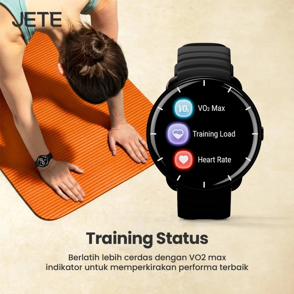 Smartwatch JETE VOLA 1.32 Inch Screen AMOLED Display Jam Tangan Olahraga Lari 5 ATM Waterproof Running Smart Watch With GPS Sport Jam Tangan Wanita - Gambar 3