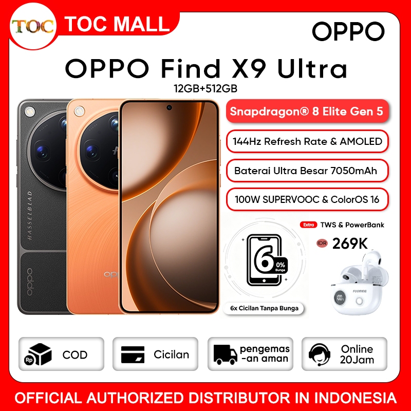 OPPO Find X9 Ultra/X9s (12/256)(12/512) - 7025mAh Battery + 80W SUPERVOOC, MediaTek Dimensity 9500s - Gambar 2