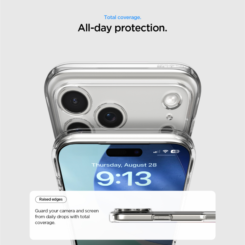SPIGEN Special Bundling for iPhone 17 Pro Max Case Ultra Hybrid Crystal Clear + Tempered Glass with Tray 1 Pack Glas.tR EZ Fit Pro HD Privacy - Gambar 4