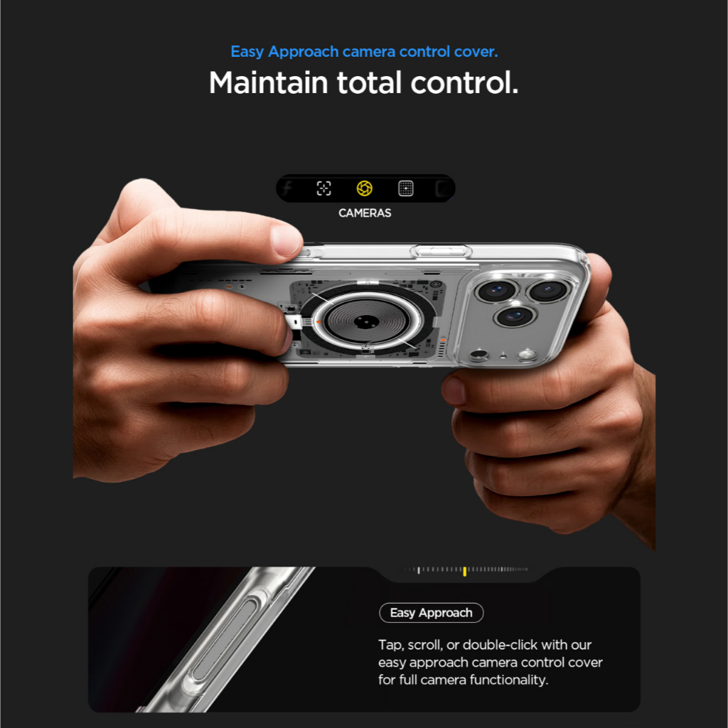 SPIGEN Special Bundling for iPhone 17 Pro Case Ultra Hybrid Magfit Neo One + Tempered Glass with Tray 1 Pack Glas.tR EZ Fit Pro HD Privacy - Gambar 3