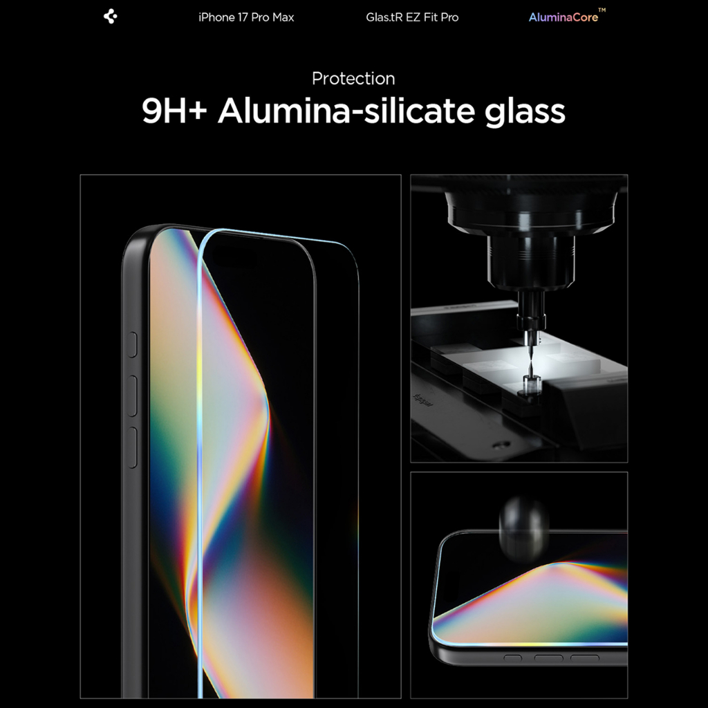SPIGEN Special Live Tempered Glass for iPhone 17 Pro Max Glas tR EZ Fit 9H Clear Anti Gores Scratch - Gambar 3