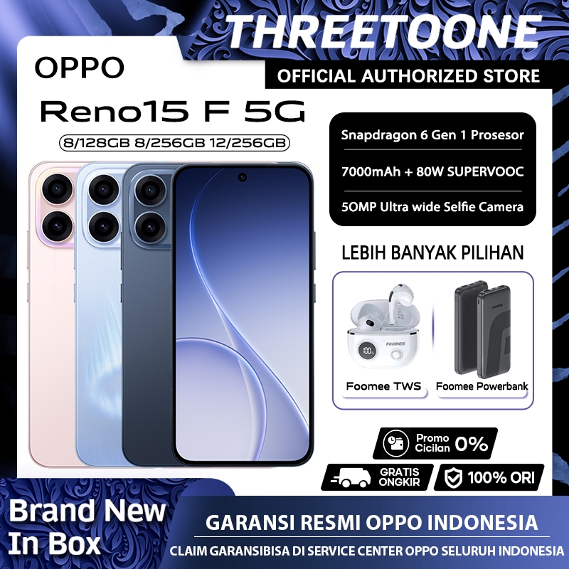 [Official Store]OPPO Reno 15 5G & Reno 15F 8/256GB 12/256GB (12GB+12GB Extended RAM) HP Terbaru 2026 - Gambar 2