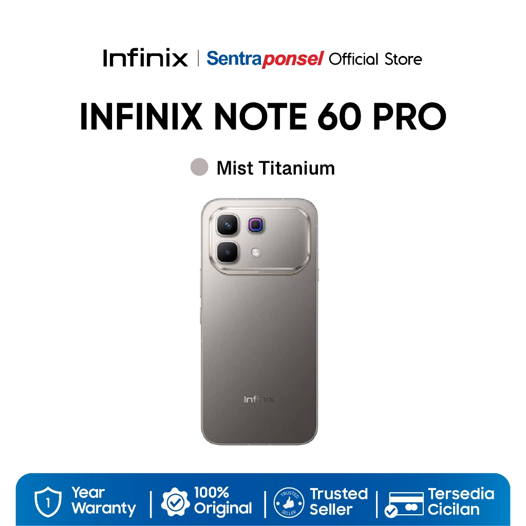 Infinix Note 60 Pro 8/256GB 12GB/256GB Snapdragon 7s Gen 4 50MP 6500 mAh 90W - Garansi Resmi - Gambar 2