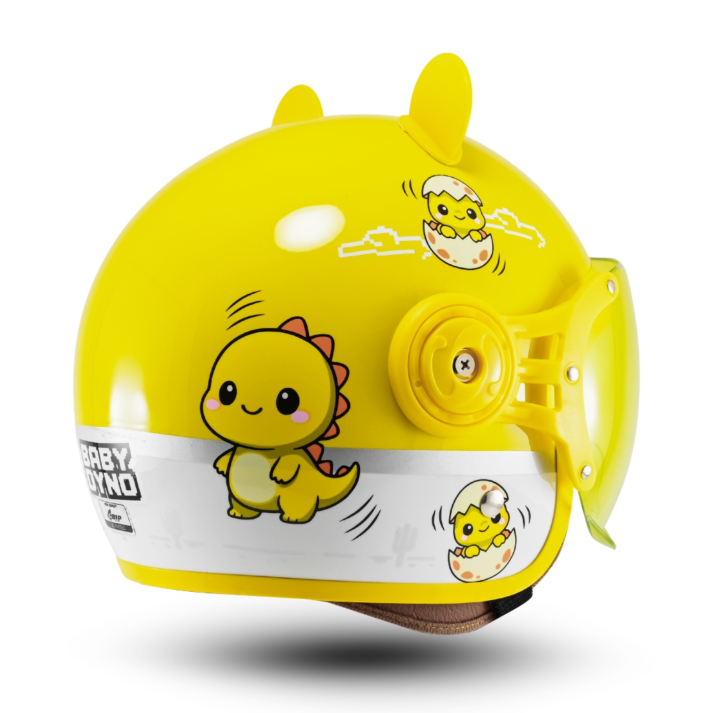 Helm Anak BIP PLAST Helm anak Bogo bagus karakter dino kuping panda - Gambar 4
