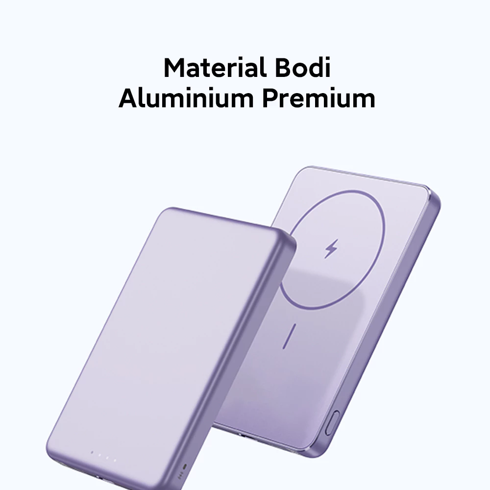 Xiaomi Super Slim Magnetic Power Bank 5000mAh / Desain Ultra Tipis 8.7mm & Mudah Dibawa / Baterai Li-Co Berkualitas Tinggi / Material Bodi Aluminium Premium / Sertifikasi 3C Aman untuk Perjalanan / Powerbank [Xiaomi Official Store] - Gambar 4