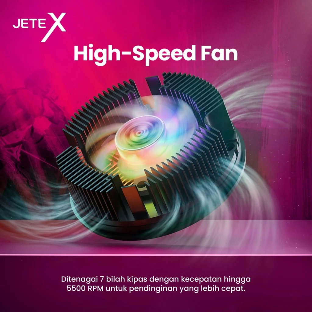Pendingin HP JETE PX3 Magnetic dan Klip Cooling Peltier Gamepad Gaming Kipas Game Silent Anti Panas RGB Portable Radiator Fan Cooler with digital display - Gambar 4