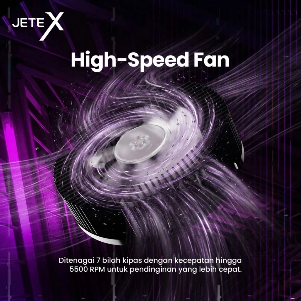 Pendingin HP JETE PX2 Magnetic dan Klip Cooling Peltier Gamepad Gaming Kipas Game Silent Anti Panas RGB Portable Radiator Fan Cooler with digital display - Gambar 4