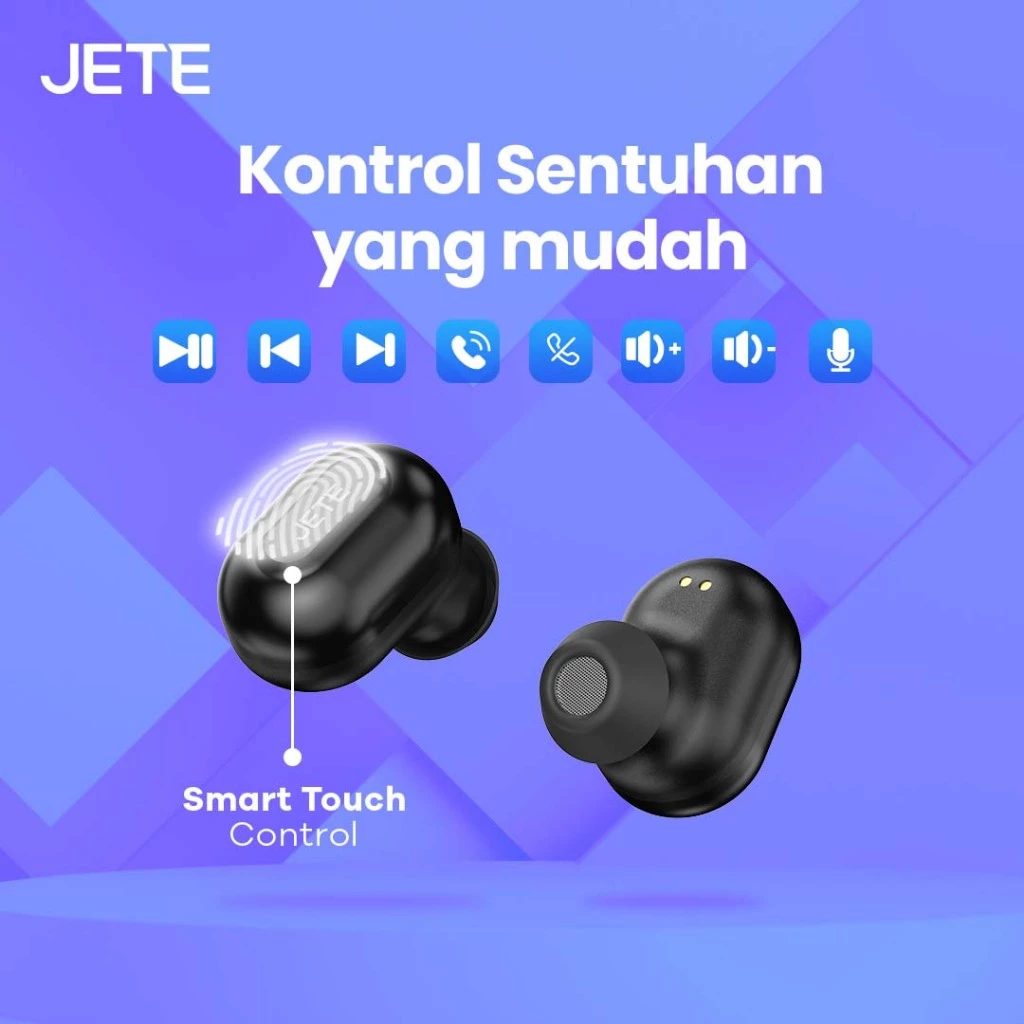 TWS karakter JETE FS1 Earbuds Headset Bluetooth V5.3 Wireless Earphone Lucu Face Changing - Garansi 2 Tahun (RTL) - Gambar 4