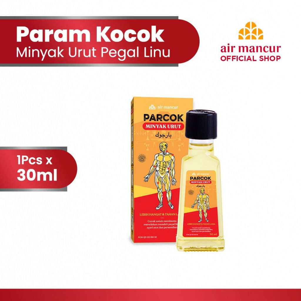 Air Mancur Param Kocok 30ml - Minyak Urut Hangat Pegal Linu