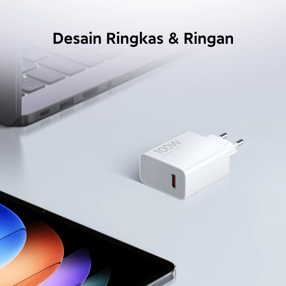 Xiaomi 100W Charging Combo (Type-A) EU / Fast Charging 100W / Teknologi GaN Lebih Efisien & Minim Panas / Desain Ringkas & Ringan / Charger [Xiaomi Official Store] - Gambar 4