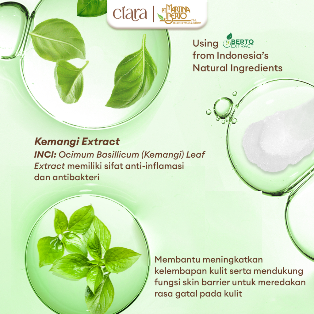 Ciara Kemangi Calming Body Salve Salep Gatal, Salep Kulit Sensitif, Membantu merawat kulit sensitif, Membantu meredakan iritasi dan gatal - Gambar 2