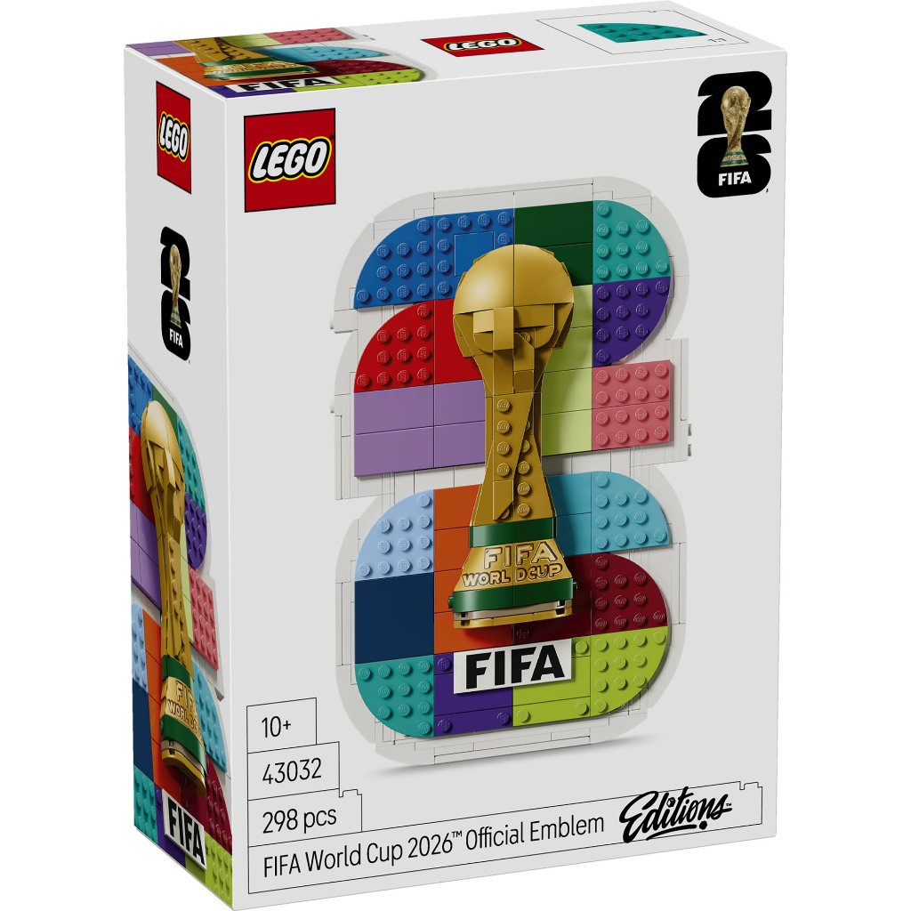 LEGO Editions Football 43032 FIFA World Cup 2026 Official Emblem (298 Pieces), FIFA World Cup 2026 Collection, Toys, Bricks, Mainan - Gambar 4