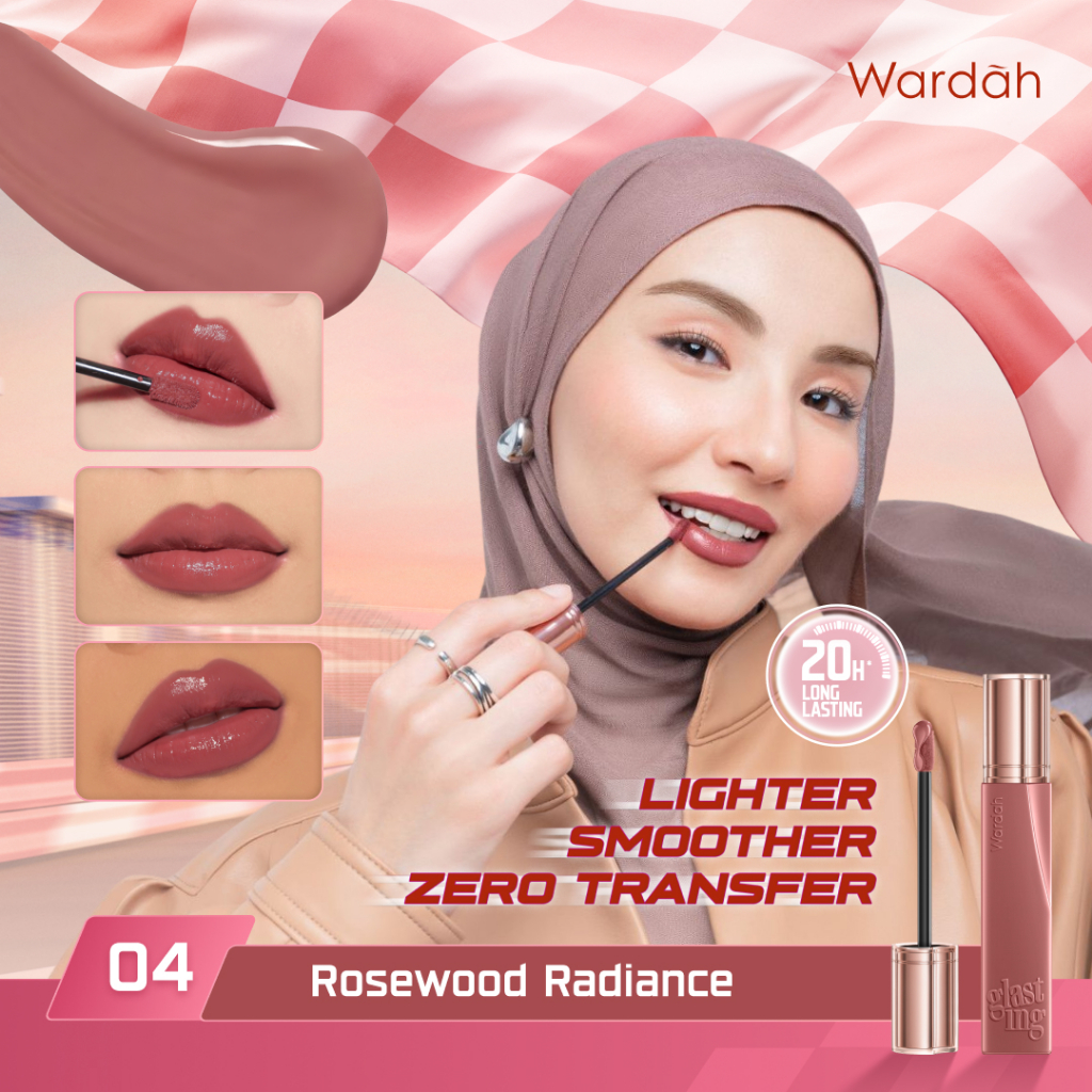 [PCA: WARM SPRING] WARDAH Your Warm Spring Packlist! Cream Blush -Cleopatra Look- Moist Dew Tint - Glasting Liquid Lip - Matte Lip Cream - Colorfit Lip Mousse, Last All Day Lip Paint, Ultralight Lipstick - Eyeshadow - Personal Color Analysis - Makeup - Gambar 3