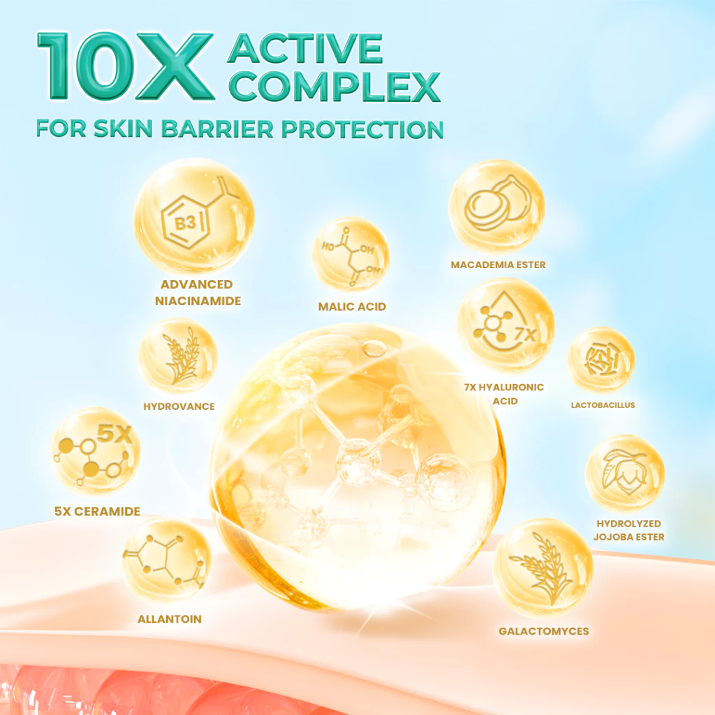 Hanasui Ceramide Probiotics Moisturizer Gel - Pelembab Ringan Lembap Perbaiki Skin Barrier dan Mencerahkan - Gambar 4