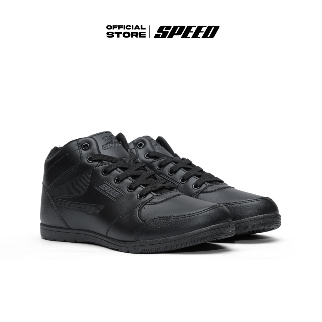 Speed - Frontier High Hammer - Sepatu Sneakers Sekolah Formal Hitam pria wanita dewasa Uk 37-42
