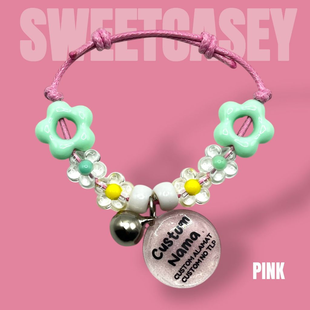 ASTER CAT NECKLACE/KALUNG KUCING CUSTOM NAMA/KALUNG KUCING/KALUNG KUCING FREE LIONTIN/KALUNG NAMA