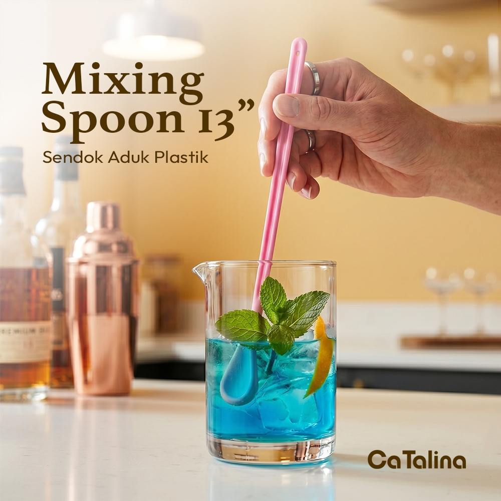 Sendok Aduk Cocktail Plastik Panjang
