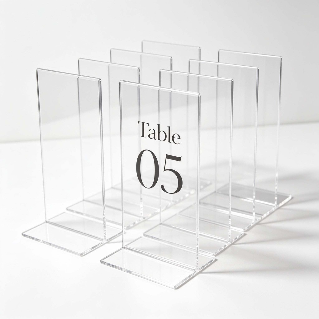 Stand nomor meja brosur card karilik 5 x 10 cm - Gambar 3