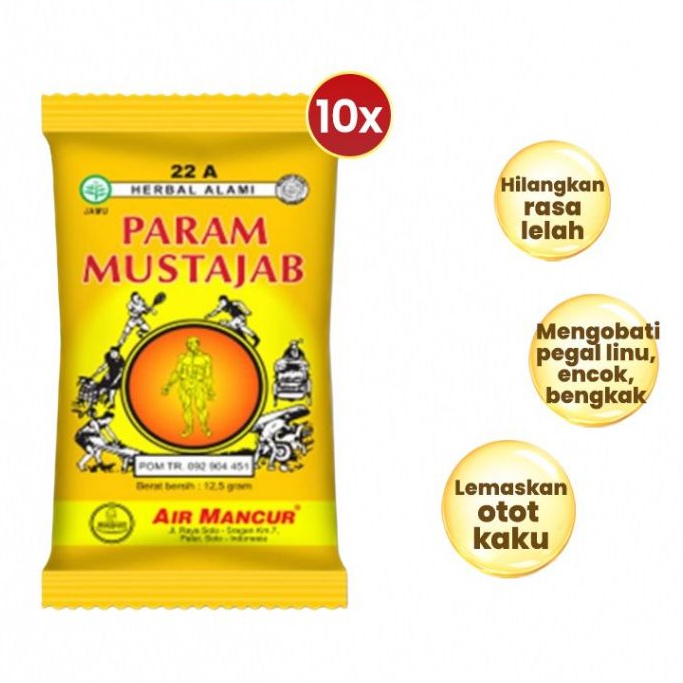 Jamu Serbuk Pegal Linu + Param Mustajab + Parcok 25ml FREE Pouch P3K - Gambar 4
