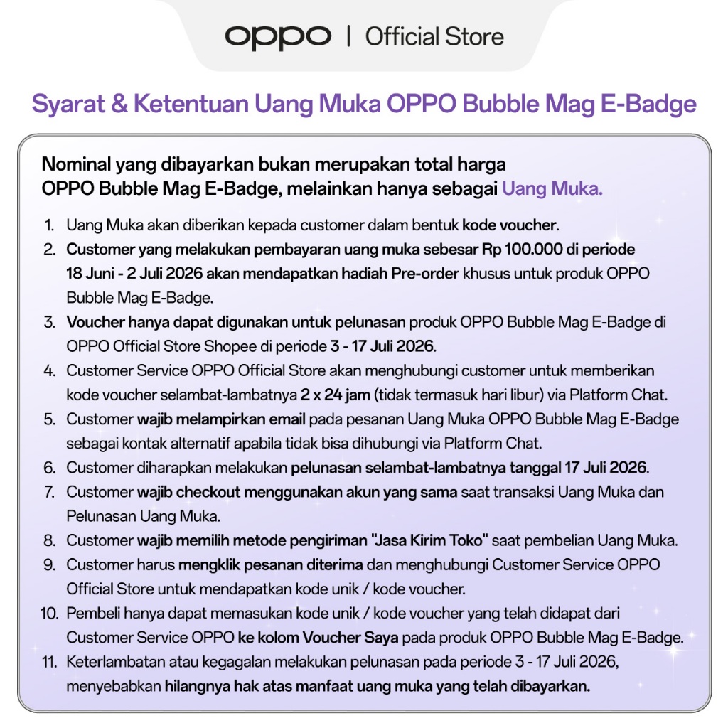 [NEW] OPPO Bubble Mag E-Badge - Gambar 2